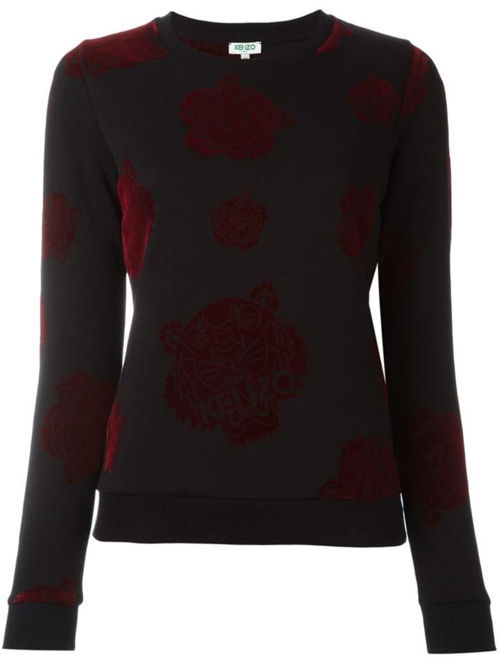 Kenzo Multi Tiger Sweatshirt, Women's, Size: Medium, Black, Cotton