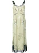 Coach Floral Embellished Dress - Green