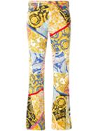 Versace Vintage Mixed Paisley Print Trousers