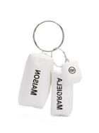 Mm6 Maison Margiela Logo Print Triple Clutch - White