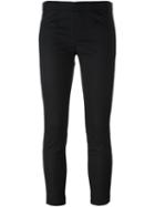 Haider Ackermann 'coco' Trousers, Women's, Size: 40, Black, Cotton/leather/spandex/elastane/virgin Wool