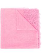 Ermanno Scervino Lace Embroidered Scarf - Pink