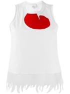 3.1 Phillip Lim Sheer Trim Tank Top, Women's, Size: Small, White, Cotton/silk/polyester