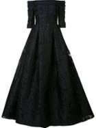 Carolina Herrera Off The Shoulder Ball Gown, Women's, Size: 4, Black, Polyester/cotton/polyamide