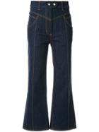 Ellery Eureka Flared Cropped Jeans - Blue