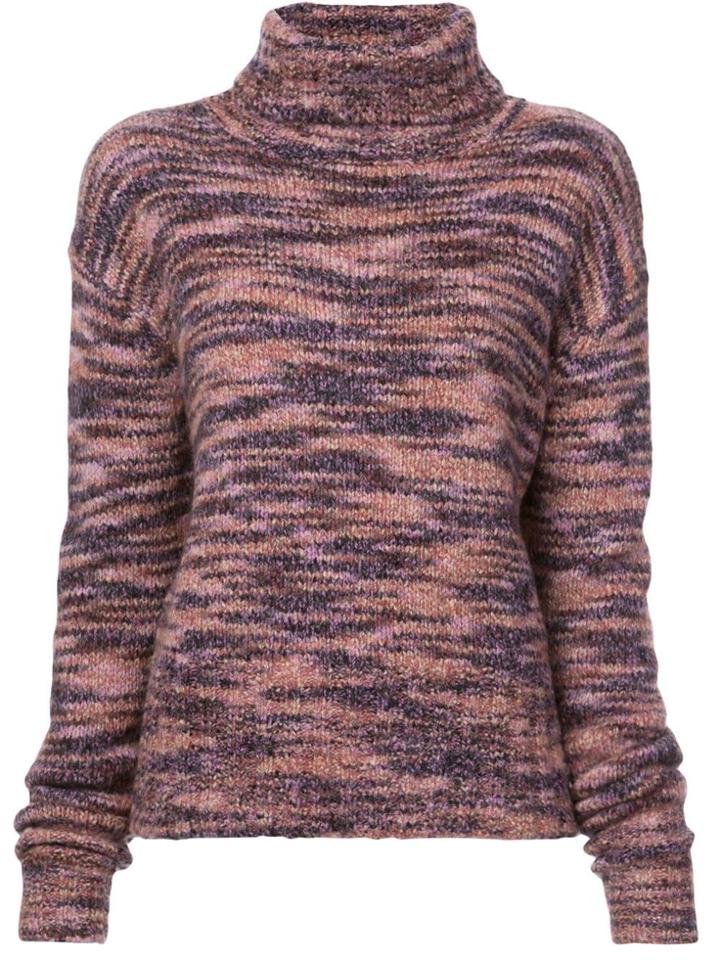 Sies Marjan Turtleneck Jumper - Pink & Purple