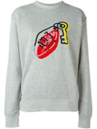 Au Jour Le Jour Sequined Keychain Logo Sweatshirt