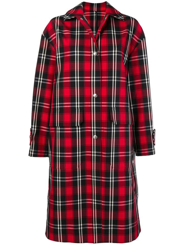 Msgm Single Breasted Coat - Red