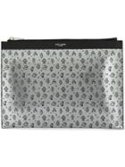 Saint Laurent Rider Robot Print I-pad Case - Silver