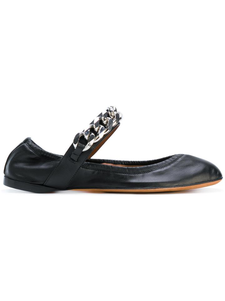 Givenchy Chain Ballerinas - Black