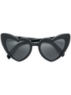 Saint Laurent Eyewear Heart New Wave Sunglasses - Black