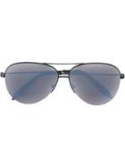 Victoria Beckham 'classic Victoria' Aviator Sunglasses, Women's, Black, Metal (other)/acetate