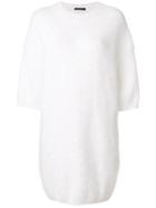 Balmain Knitted Mini Dress - White