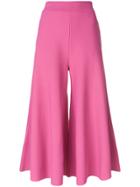 Stella Mccartney Cropped Flared Trousers - Pink & Purple
