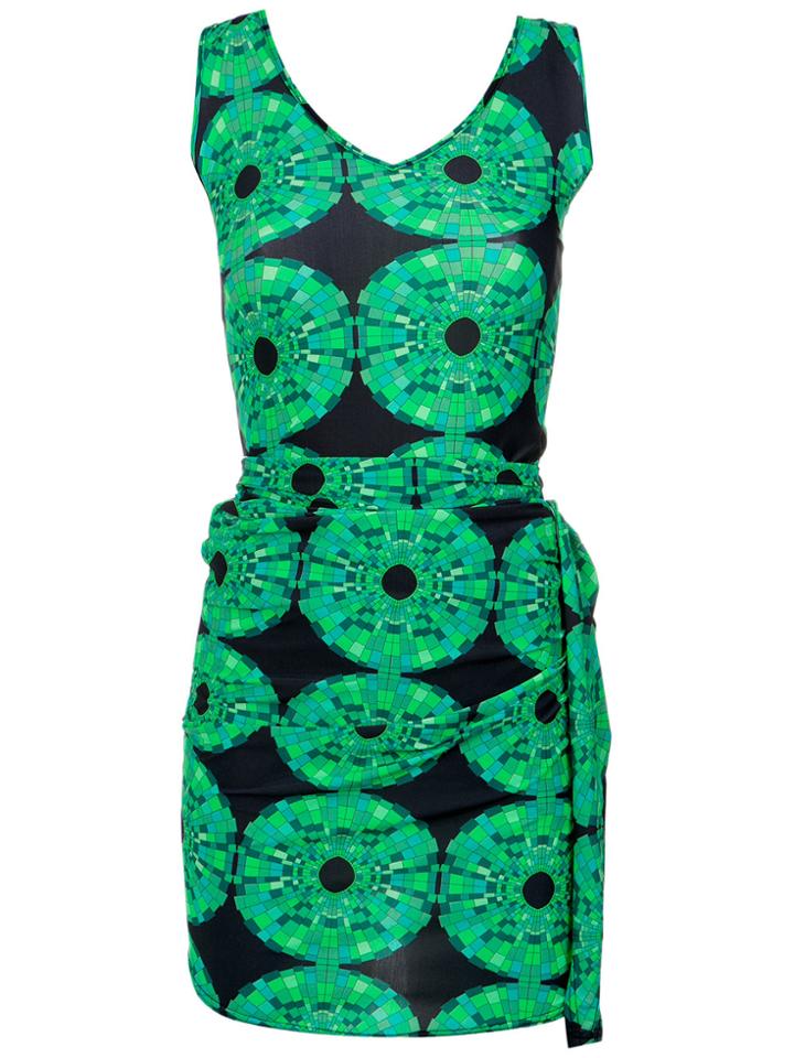 Amir Slama Tied Detail Printed Dress - Unavailable