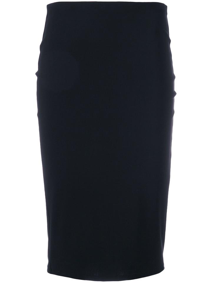 Patrizia Pepe Fitted High-waisted Skirt - Black
