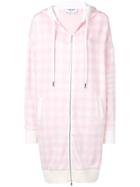 Thom Browne 4-bar Gingham Oversized Hoodie - Pink