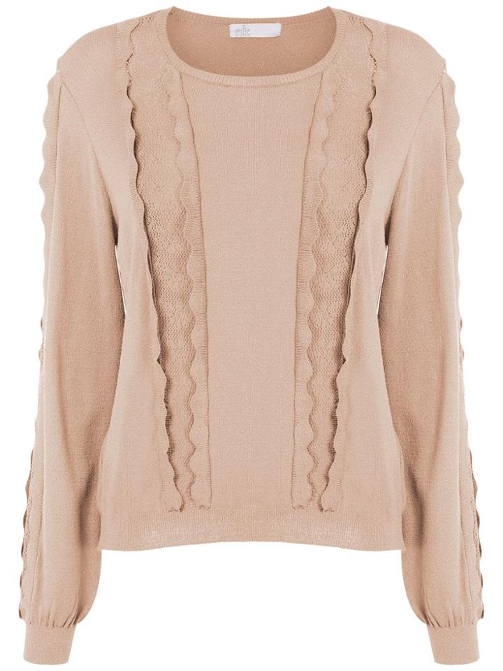 Nk Knitted Blouse - Brown