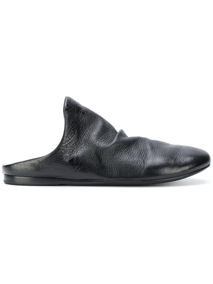 Marsèll Ruched Slip-on Mules - Black