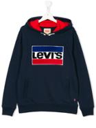 Levi's Kids Logo Patch Hoodie - Blue