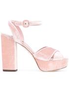 Dolce & Gabbana Velvet Platform Sandals - Unavailable