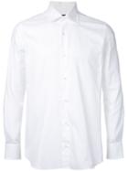 Estnation Curved Hem Shirt, Men's, Size: 41, White, Cotton
