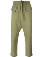 Damir Doma Polate Trousers, Men's, Size: S, Green, Cotton