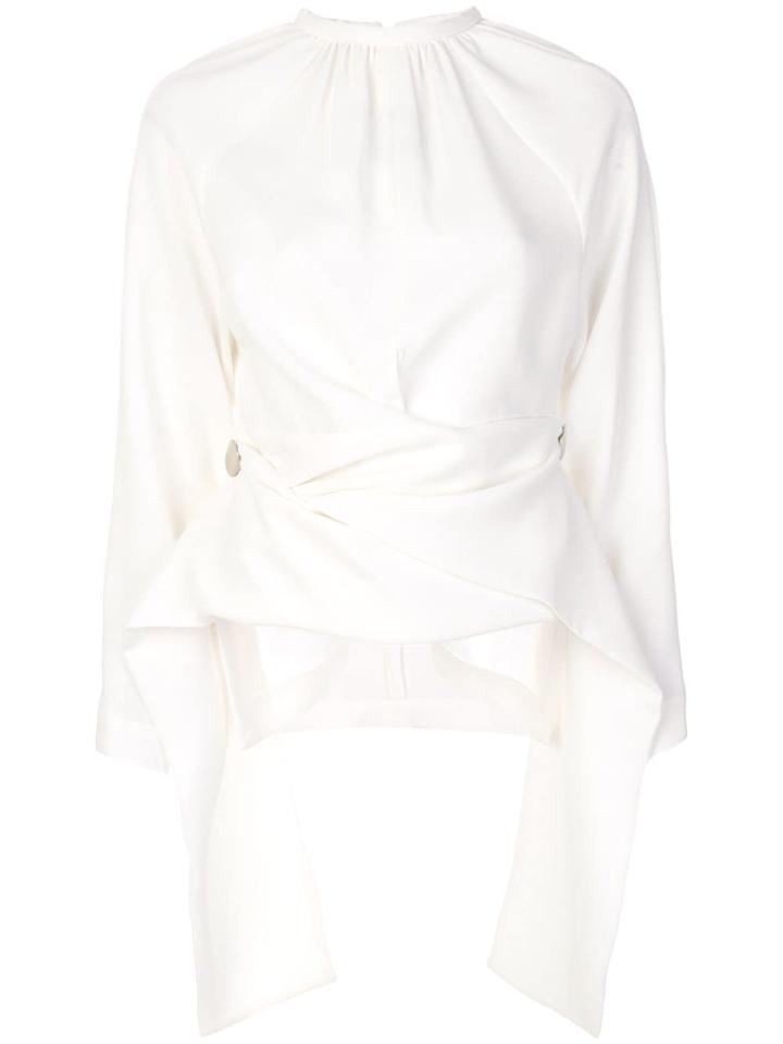 Eudon Choi Draped Gathered Front - White