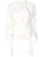 Eudon Choi Draped Gathered Front - White