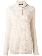 Loro Piana - Cable Knit Jumper - Women - Cashmere - 38, White, Cashmere