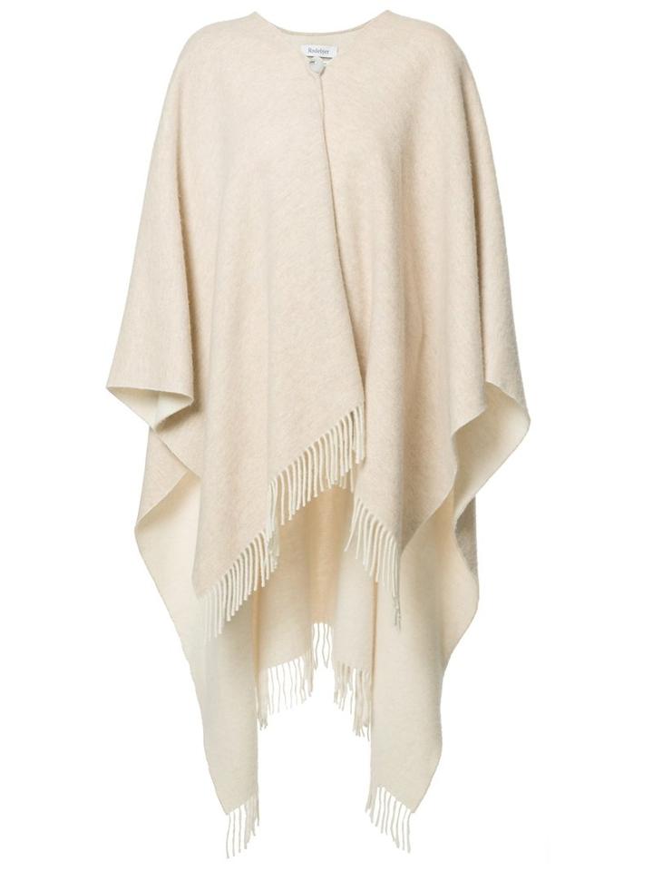 Rodebjer Knitted Cape, Women's, Nude/neutrals, Wool