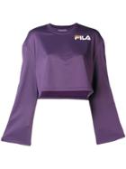 Fila Popper Sleeve Sweatshirt - Purple