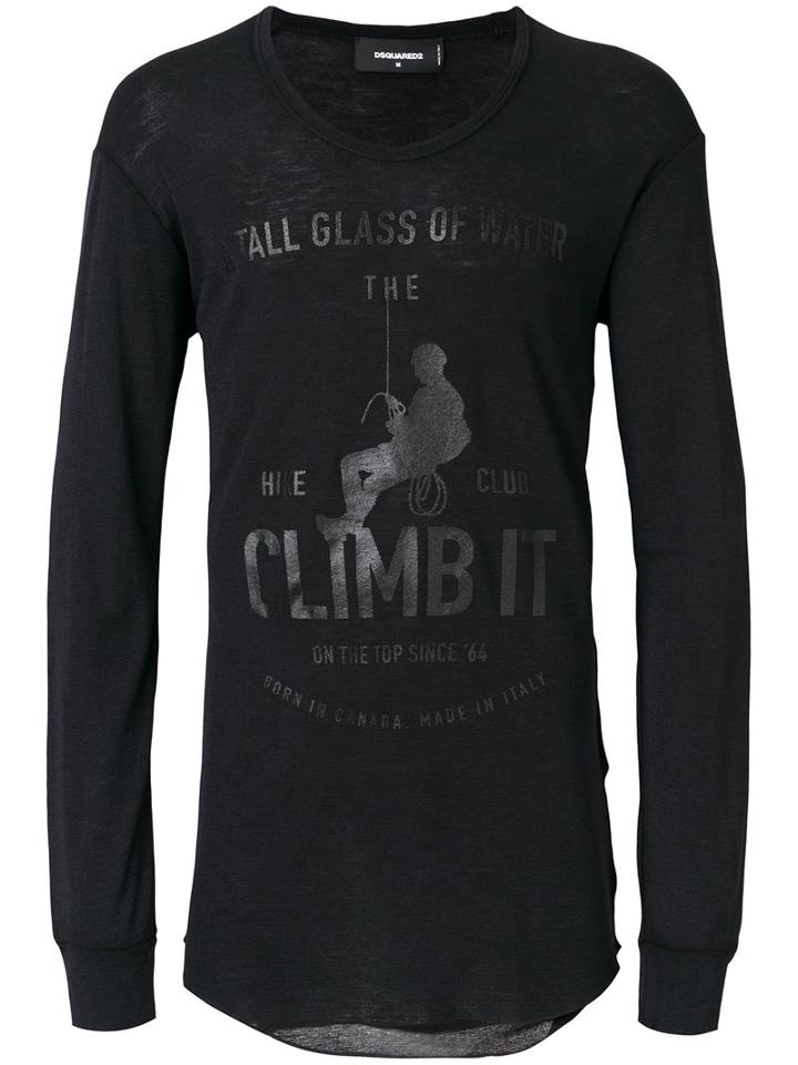 Dsquared2 - Long Sleeve Top - Men - Virgin Wool - Xl, Black, Virgin Wool