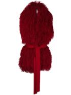 P.a.r.o.s.h. Long Belted Stole - Red