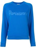 Maison Kitsuné Parisienne Print Sweatshirt - Blue