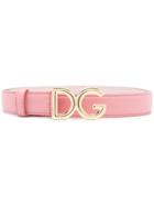 Dolce & Gabbana Dg Logo Buckle Belt - Pink & Purple