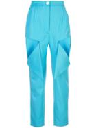 Natasha Zinko Cut-out Detail Trousers - Blue