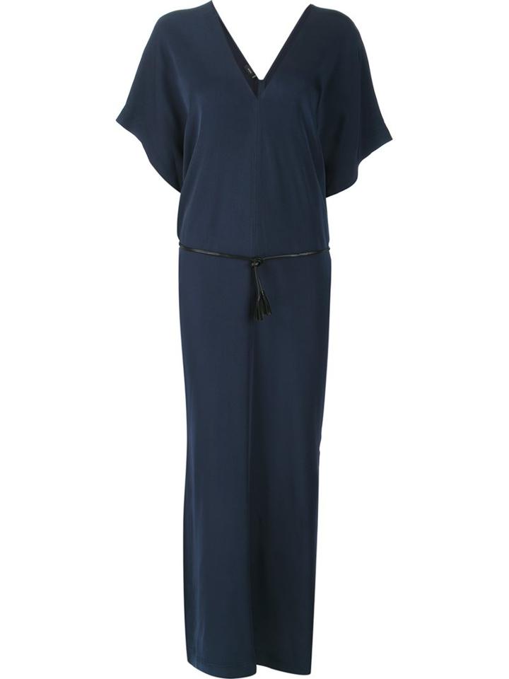 Joseph V-neck Long Dress