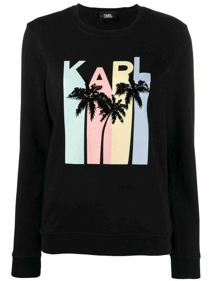 Karl Lagerfeld Karlifornia Logo Sweatshirt - Black