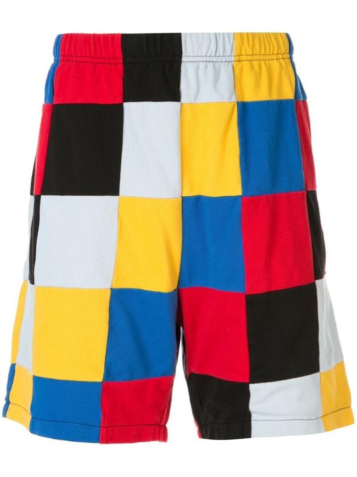 Supreme Patchwork Pique Shorts - Red