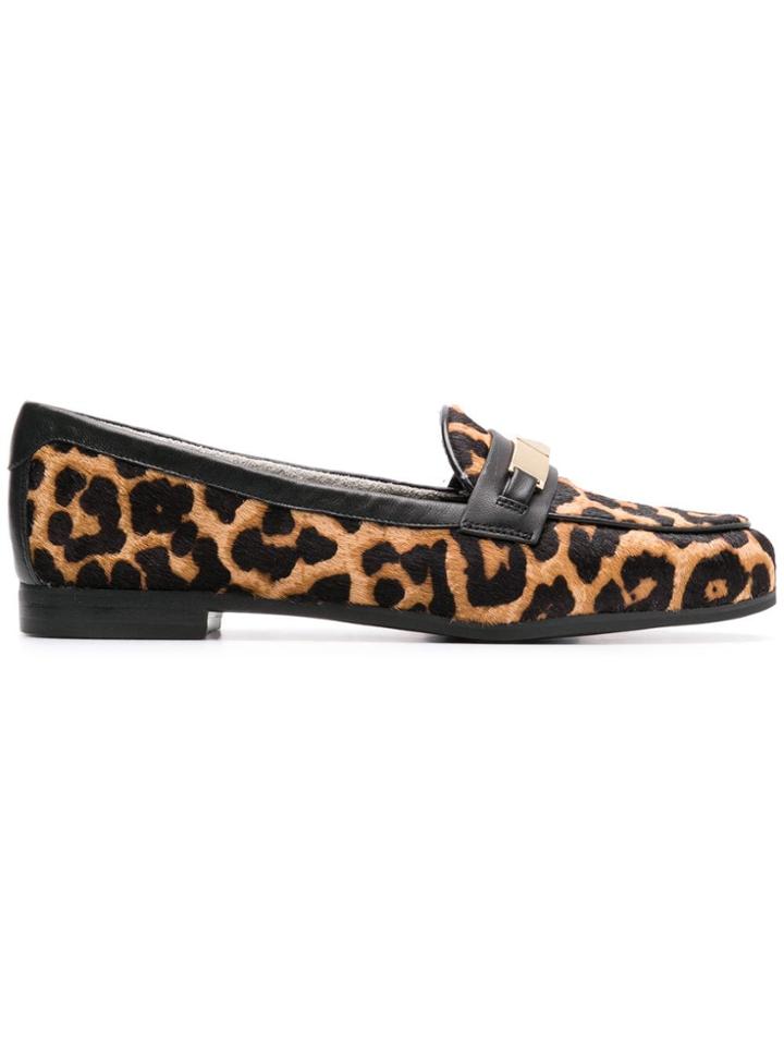 Michael Michael Kors Leopard Loafers - Brown