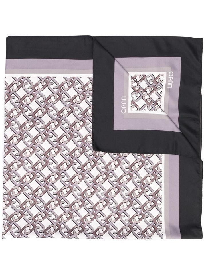 Liu Jo Motifs Print Scarf - Black