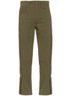 Delada Slim-leg Panelled Trousers - Green