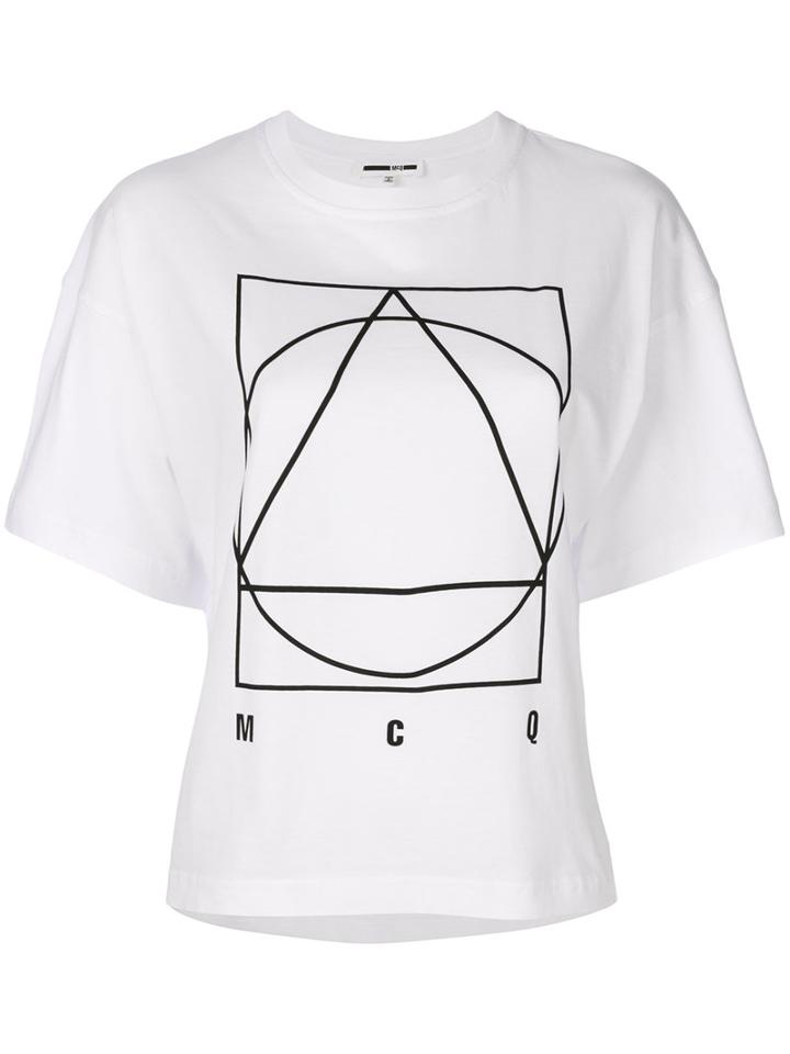 Mcq Alexander Mcqueen - Logo Print T-shirt - Women - Cotton - M, White, Cotton