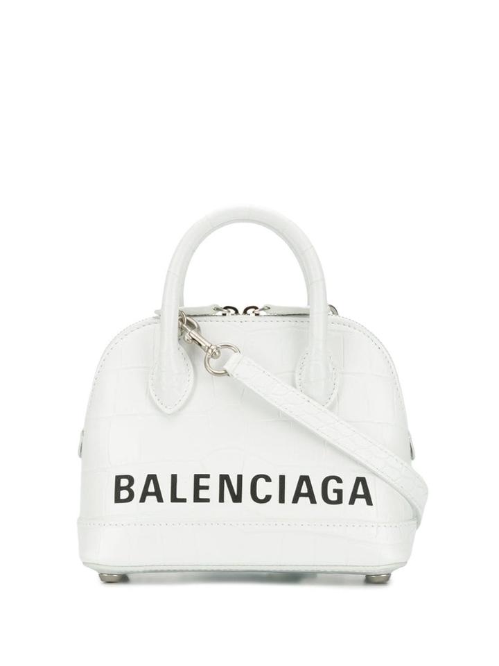Balenciaga Ville Top Handle Xxs - White