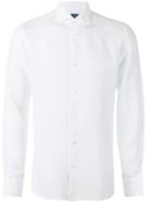 Barba - Classic Shirt - Men - Linen/flax - 38, White, Linen/flax