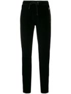 Rag & Bone Zipped Velvet Track Pants - Black