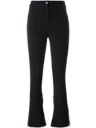 Givenchy Flared Tailored Trousers, Women's, Size: 36, Black, Viscose/polyamide/spandex/elastane/lamb Skin