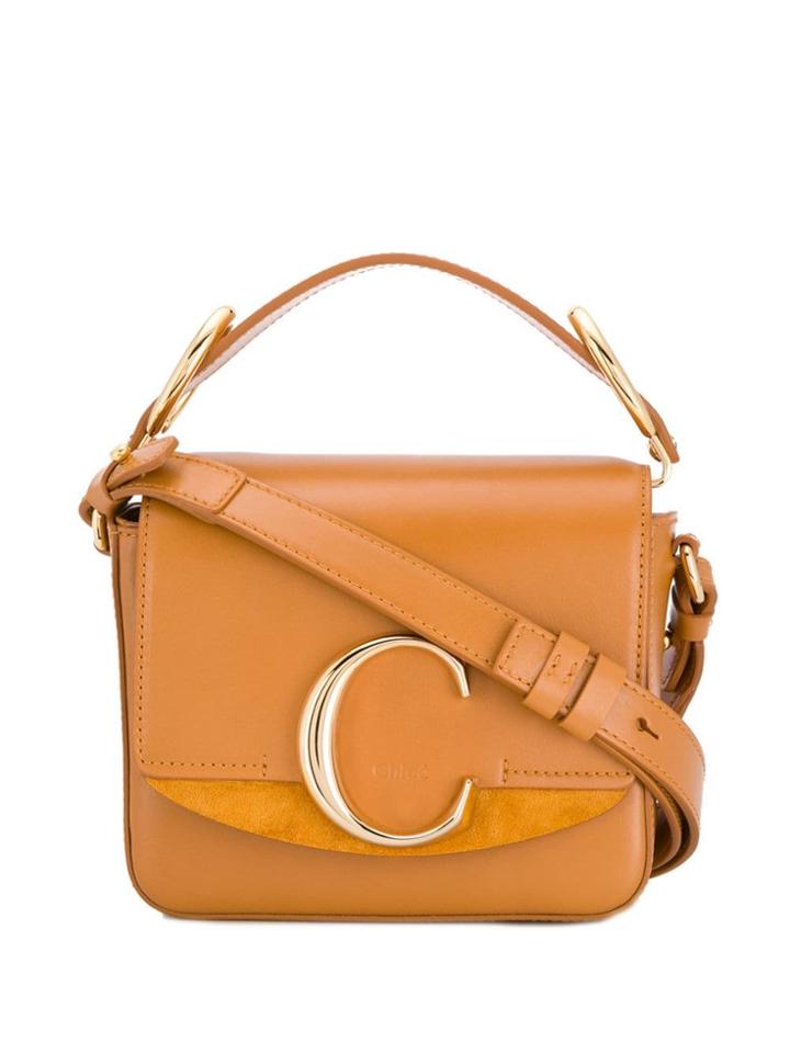 Chloé C Mini Crossbody Bag - Brown