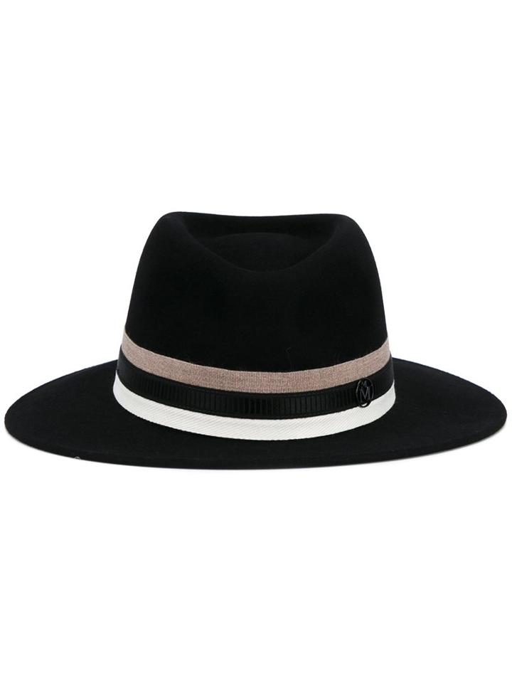 Maison Michel 'thadee' Trilby Hat, Women's, Size: Medium, Black, Wool Felt